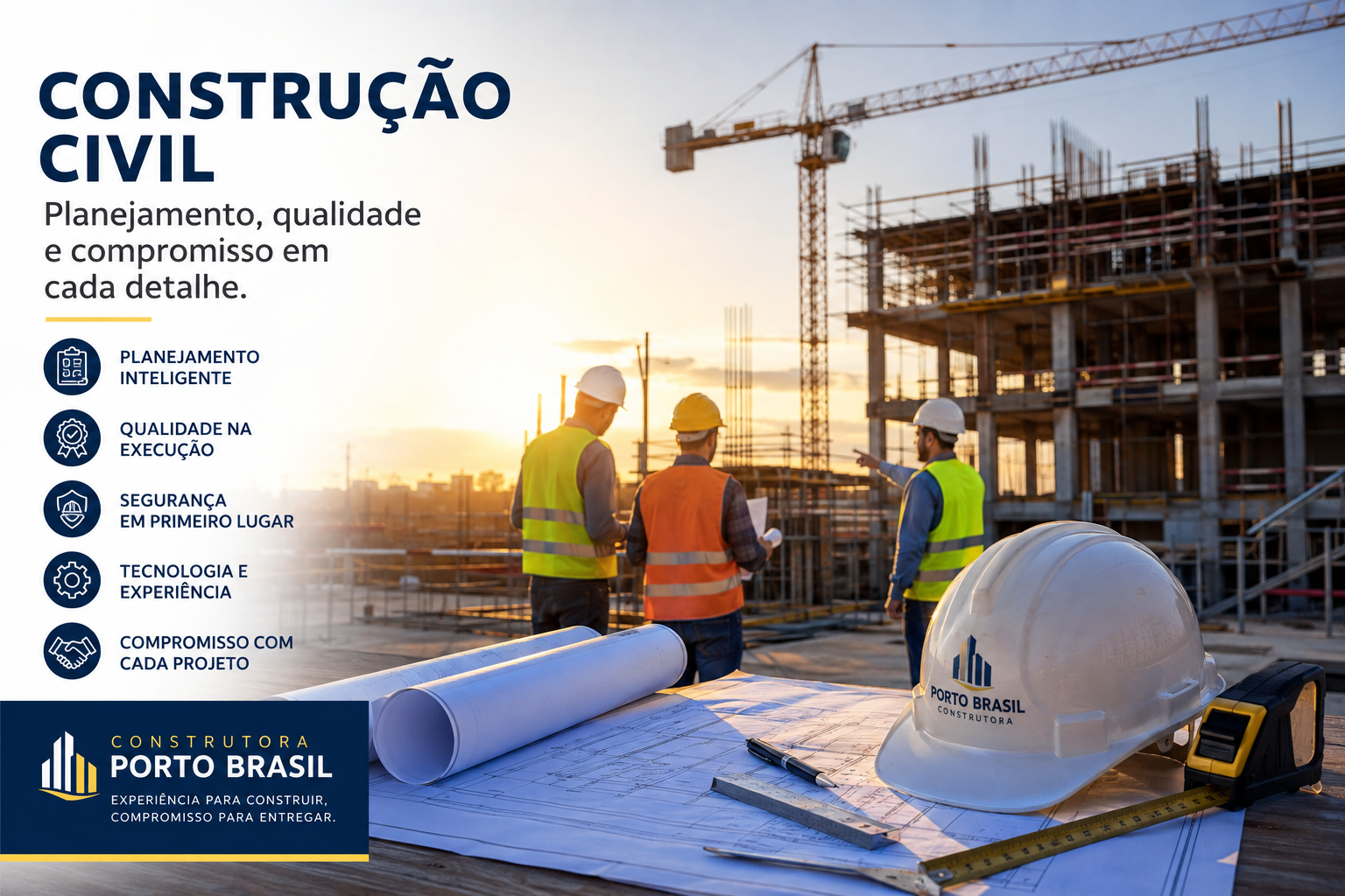 Construção Civil: Qualidade, Segurança e Compromisso em Cada Obra